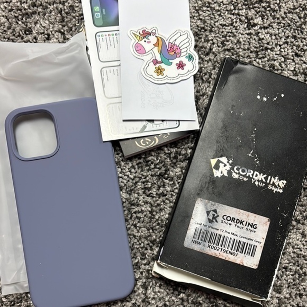 Cordking Compatible with iPhone 12 Pro Max case, Silicone Ultra Slim Shockproof